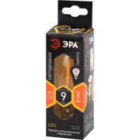 Филаментная лампа ЭРА F-LED B35-9w-827-E14 свеча, 9 Вт, теплая, E14, 10/100/3500 Б0046991