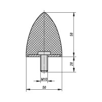Резинометаллический буфер KIPP K0574.05005855