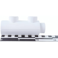 Коллектор Blue Ocean полипропилен, 2 отвода - 32х20х2 осевое - 57 мм PPRF/FCEUM-01(W)-32х20х2