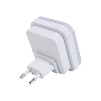 Светодиодный ночник CADENA Квадрат с датчиком освещенности, белый, Ledsquare