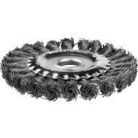 Щетка плоская (125х22 мм; крученая проволока) для УШМ vertextools 12100-125