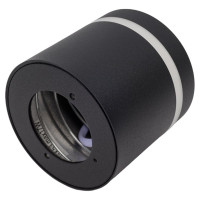Накладной светильник truEnergy gx53 d85xh80мм ip20 черный/алюминий 21002