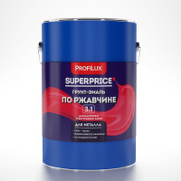 Грунт-эмаль по ржавчине 3 в 1 Profilux superprice коричневая, 6 кг МП00-000547