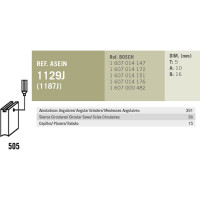 Комплект графитовых щеток 2 шт аналог BOSCH OEM 1607014172/AS Asein 1129J