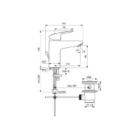Смеситель для раковины Ideal Standard Ceraflex B1712AA