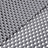 Коврик-дорожка против скольжения VORTEX ШАШКИ ПВХ, 4.5 мм, 0.9х10 м, серый 24071