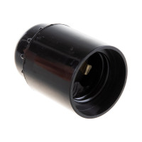 Патрон ЭРА Е27, подвесной, бакелит, черный Б0044085