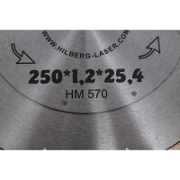 Диск алмазный отрезной Hilberg 250х25.4 Hyper Thin 1.2 мм HM570