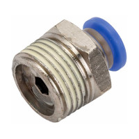 Фитинг для пластиковых трубок (6 мм; 3/8М) ROCKFORCE RF-SPC06-03(2093)