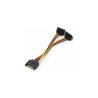 Кабель питания SATA Cablexpert 15pin /2x15pin на 2 SATA устройства, 15см, угловые разъемы CC-SATAM2F-02