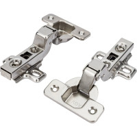 Мебельная петля Element SLIDE-ON click внутренняя 110 град. с отв.пл, белый цинк 2 шт 123070