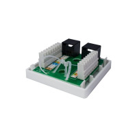 Компьютерная розетка SUPRLAN 8P8C /RJ-45/, UTP, Cat.6, 2 порта 10-0310