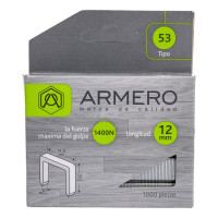 Скобы (1000 шт; 12 мм; тип 53) для степлера ARMERO A312/009