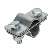 Соединительный зажим EZETEK пруток — стержень 16мм параллельный, оцинковка 90550