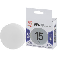 Светодиодная лампочка ЭРА STD LED GX-15W-860-GX53 GX53 15Вт таблетка холодный дневной свет Б0048021