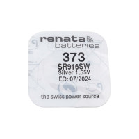 Батарейка для часов Renata R 373 (SR 916 SW, 1.55V, 29mAh, 9.5x1.6mm) 4353