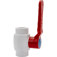 Шаровой кран Blue Ocean (шар - латунь) полипропиленовый для ГВС рычаг - 25 PPRF/BV/PPR/HW-1(W)-25