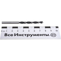 Сверло по дереву с подрезателем (10 шт; 4.5х75 мм) Novocraft BP045075