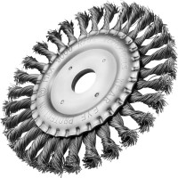 Щетка плоская (150х22 мм; крученая проволока) для УШМ vertextools 12100-150