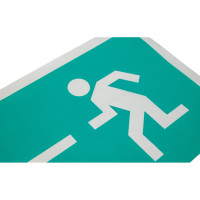 Знак "Направление к эвакуационному выходу налево" Стандарт Знак Е04, 150x300 мм, 00-00023653