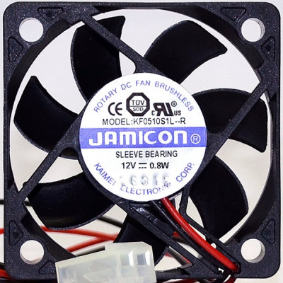 JAMICON вентилятор KF0510S1L 50х50х10 12В с разъемом 2 конт.MOLEX 5239-2(PHU-2) С00035772