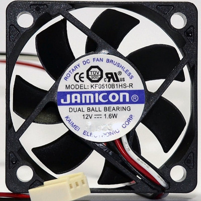 JAMICON вентилятор KF0510B1HS 50х50х10 12В с разъемом 3 конт.TKP2510-3, тахометр С00039274