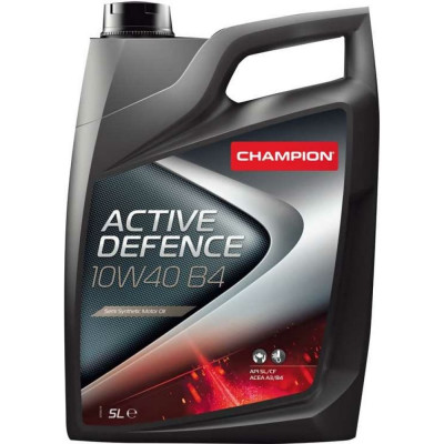 Полусинтетическое моторное масло CHAMPION ACTIVE DEFENCE B4 10W40, SL/CF, A3/B3-10, A3/B4-08 8204319