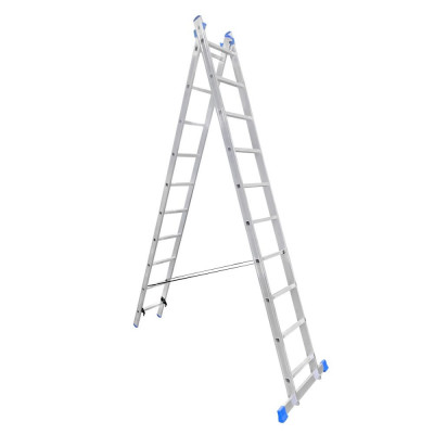 LadderBel Лестница алюминиевая двухсекционная 10 ступеней LS210