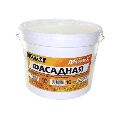 Movatex Краска водоэмульсионная EXTRA фасадная 10кг Т11935