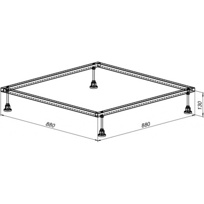 Каркас для литьевого поддона Aquanet 00267175