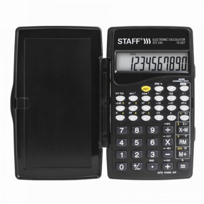 STAFF Калькулятор инженерный STF-245 120х70мм , 128 функций, 10 разрядов, 250194