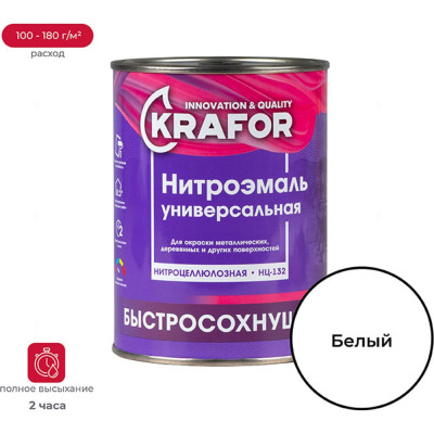 Эмаль KRAFOR НЦ-132 26491