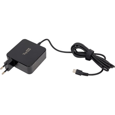 TopOn 65W кабель Type-C, Power Delivery, Quick Charge 3.0 в розетку, черный. TOP-UC65