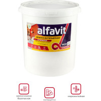 ALFAVIT КРАСКА В/Д ИНТЕРЬЕРНАЯ СУПЕРБЕЛАЯ 40 КГ 1 АЛЬФА 42763