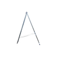 Лестница алюминиевая Алюмет 2х13 ступеней двухсекционная универсальная H2 5213