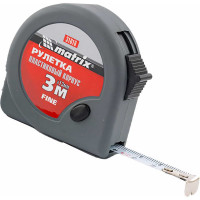 Рулетка MATRIX Fine, 3 м х 16 мм, пластиковый корпус// 31016