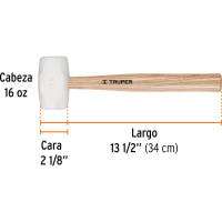 Резиновая киянка Truper MH-16 16931