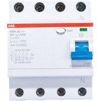 Выключатель дифференциального тока ABB 2CSF204001R1250 F204 4п AC 25A 30mA