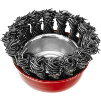 Щетка чашечная для УШМ (65 мм; М14; крученая проволока 0.8 мм) MATRIX 74621