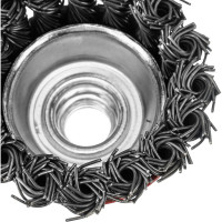 Щетка чашечная для УШМ (65 мм; М14; крученая проволока 0.8 мм) MATRIX 74621