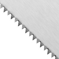 Ножовка по дереву SPARTA 400 мм, 7-8 ТРI, каленый зуб, линейка, деревянная рукоятка 231855