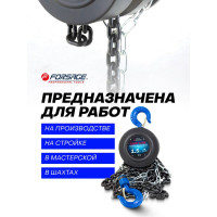 Механическая подвесная лебедка с фиксацией натяжения цепи 1.5 т, Forsage F-TRC9015(4671)