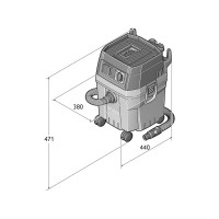 Пылесос для влажной и сухой уборки Fein Dustex 25 L комплект 92035060000