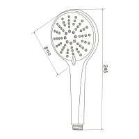 Лейка для душа OLIVE'S 110 мм D123B