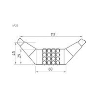 Велосипедный замок НОРА-М №21 размер - ф 12 х 1500 мм 18296