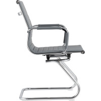 Кресло для посетителей Стул Груп TopChairs Visit, серое D-101L grey