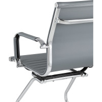Кресло для посетителей Стул Груп TopChairs Visit, серое D-101L grey