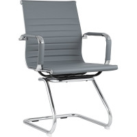 Кресло для посетителей Стул Груп TopChairs Visit, серое D-101L grey