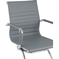 Кресло для посетителей Стул Груп TopChairs Visit, серое D-101L grey