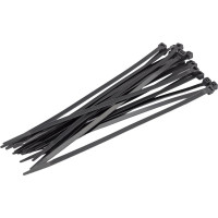 Нейлоновые хомуты для проводов FIT черные, 100 шт., 4,8х200 мм 60354